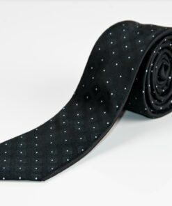 kaklaraištis juodas taškuotas