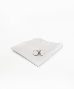 baltos sąsagos ir kišeninė nosinaitė