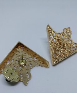 marškinių atlapo segtukai aukso spalvos