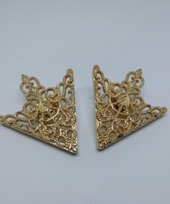 marškinių atlapo segtukai aukso spalvos