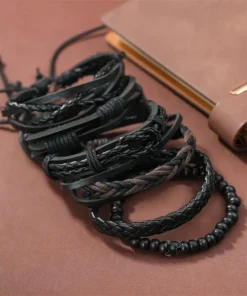 juodos odinės apyrankės