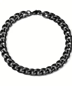 juoda metalinė apyrankė